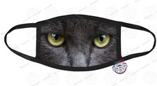 Personalized Cat Eyes FACE MASK COVER Reusable Washable Face Covering