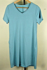 Time And Tru Woman's Blue Front Pocket Dress Size S CH 4-6