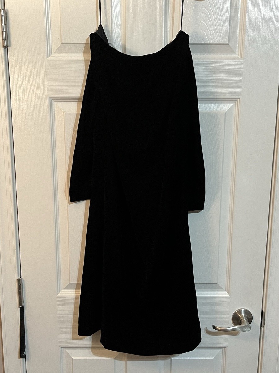 Banana Republic Women’s Shift Dress Black Velvet Size 4