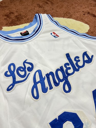 Autentica maglia Shaquille O'Neal Los Angeles Lakers 48 XL Nike Script Shaq NBA - Foto 6 di 12
