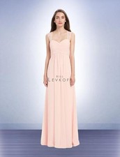 Bill Levkoff Bridesmaid Dress 1173 Prom Wedding Long Gown Sleeveless Chiffon NEW
