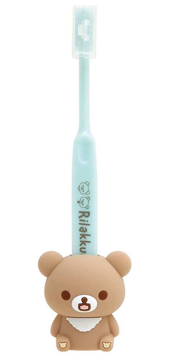 San-X Rilakkuma Care Item Toothbrush Stand Set Head Cover Cap Case
