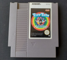 VINTAGE - TINY TOON ADVENTURES - 90s NES NINTENDO GAME w/ Hard Slip Case