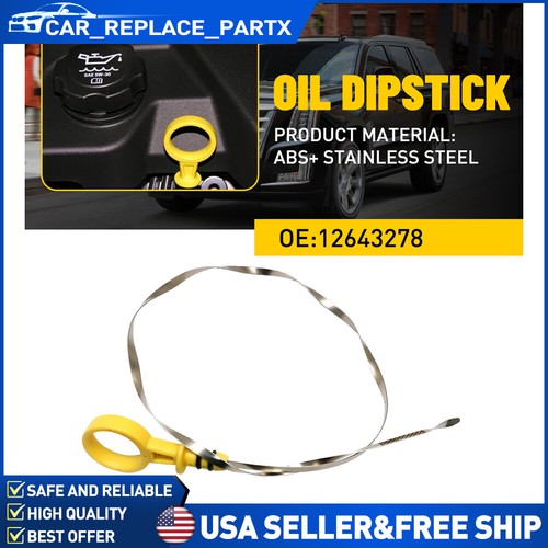 Engine Oil Level Dipstick For 15-20 Cadillac Chevrolet GMC 5.3L & 6.2L 12643278