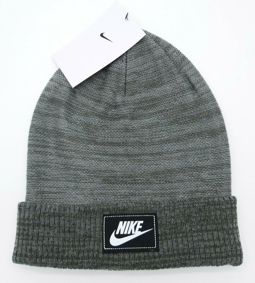 Genuine NIKE Grey Marl Cuff BEANIE ADULT Hat UNISEX OSFA DO8144