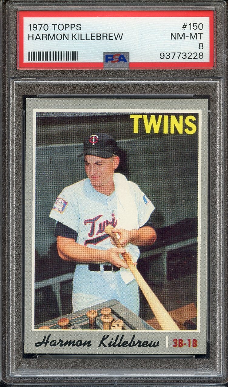 1970 Topps #150 Harmon Killebrew PSA NM-MT 8 Minnesota Twins HALL OF FAME