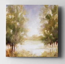 Wexford Home Soft Spring Gallery Wrapped Canvas Wall Art, 16x16 Soft Spring I