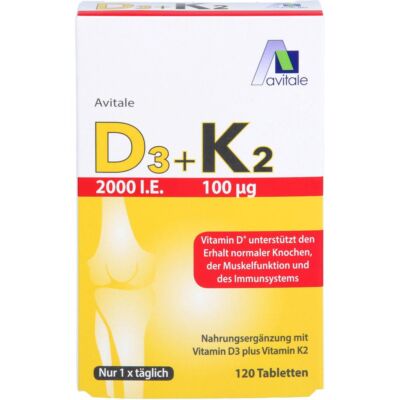 D3+K2 2000 I.E.+100 μg Tabletten 120 St PZN15205937