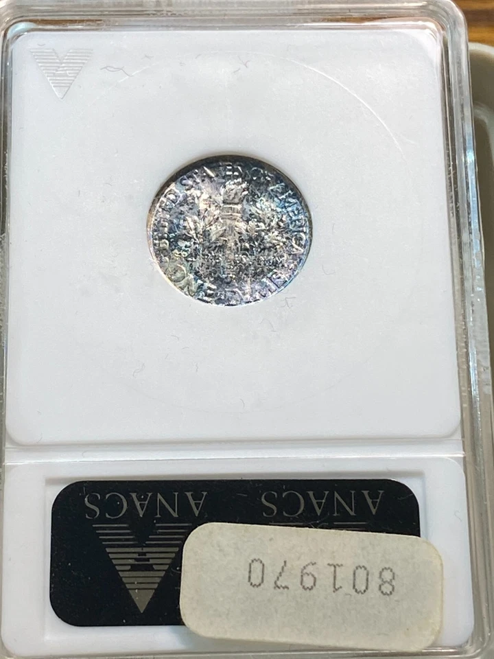 1963 Double Die Obverse & Reverse Roosevelt 10c ANACS MS62 Best Price Ebay* CHRC - Image 2 of 2