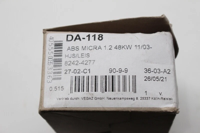 Montagesatz, Abgasanlage VEGAZ DA-118 für NISSAN Micra 3 k12 2003 - 2010 - Imagem 4 de 4