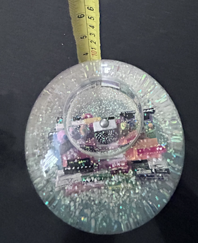 New York City Year 2000 Snow Globe Broadway Twin Towers Music Box Times Square - Picture 12 of 12