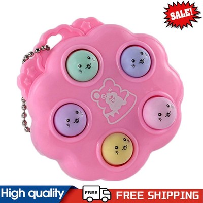 Safe ABS Handheld Spielkonsole Praktischer Schlüsselanhänger Stressabbau (Rosa) #g