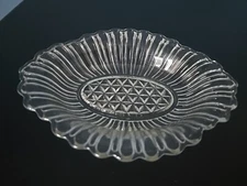 Vintage Anchor Hocking Pattern # 5061 Pickel Relish Dish Bowl Loops & Diamonds