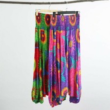 Thai Harem Pants Drop Crotch Women Baggy Trouser Yoga Bottoms India Wide Leg YM0