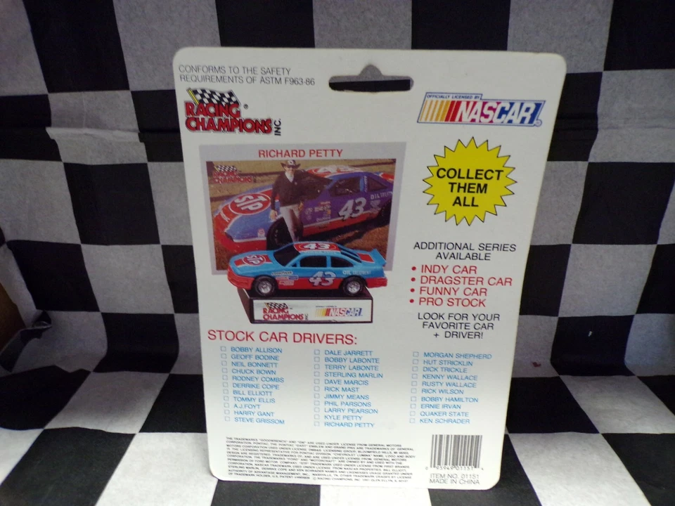 Mark Martin #6 Valvoline 1:64 Scala Stock Auto Nascar Racing Champions W/ Carta - Immagine 2 di 4