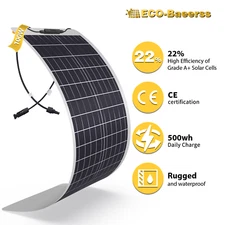 100W Flexible Solar panel 12V Portable caravan boat rv home power Mono camping