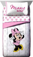 Minnie Mouse "XOXO" Kids Reversible Bed Set - AB072X5Y7XX8