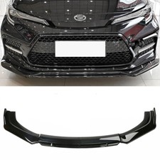 For Toyota Corolla Front Bumper Lip Spoiler Splitter Diffuser Gloss Black