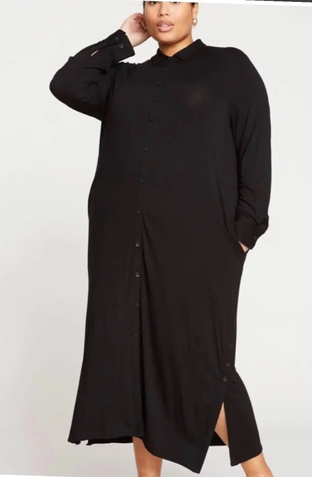liquid jersey dress Universal Standard Women's Sally Shirt week1924_20240505