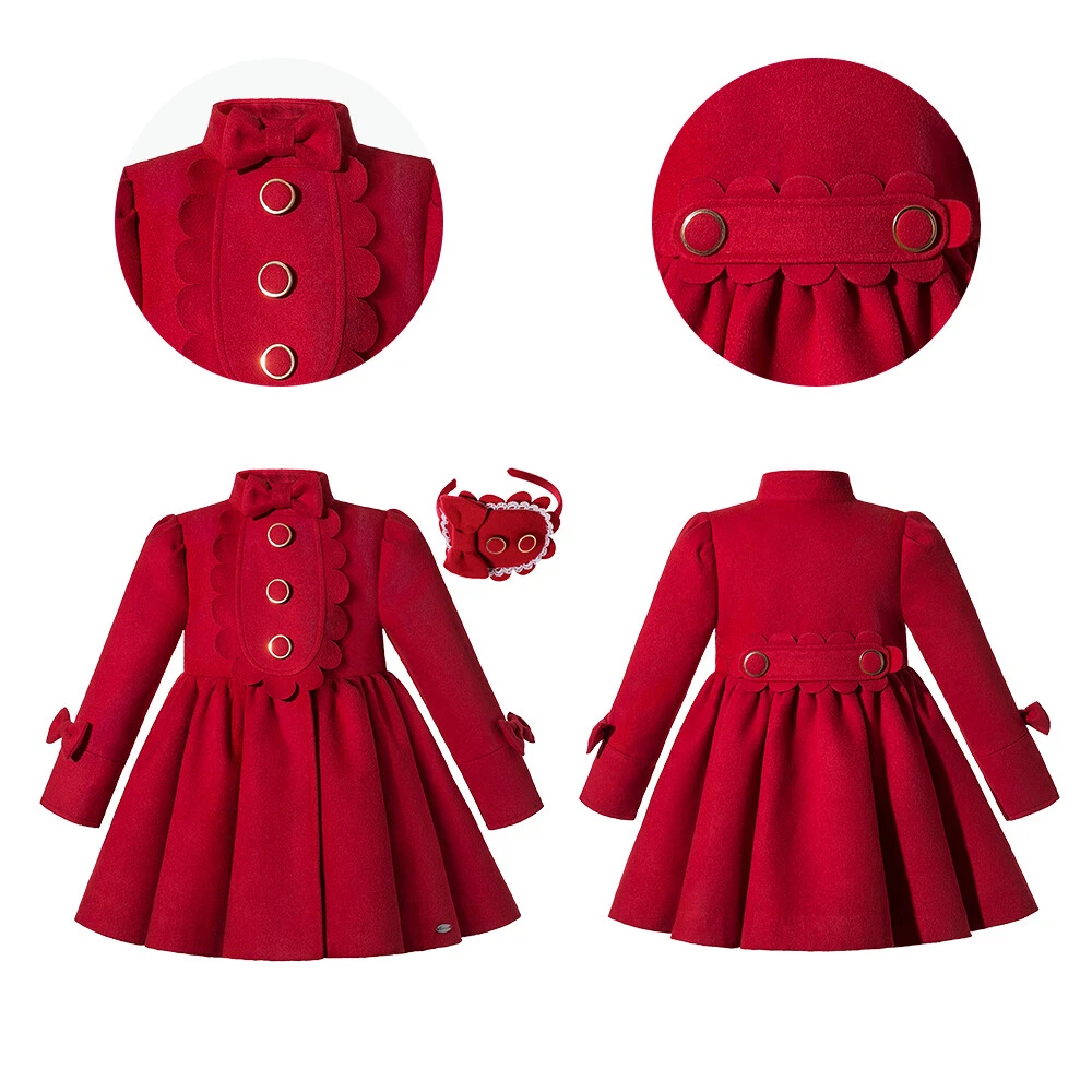 UK Pettigirl Girls Christmas Dress Coat 2 3 4 5 6 7 8 9 10 12 Years Outwear