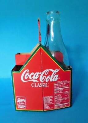 VTG COCA COLA PAPER SIX PACK BOTTLE HOLDERS 