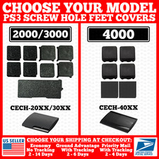 Replacement Feet for PlayStation PS3 Slim Screw Hole Cover 2000/3000/4000 Rubber