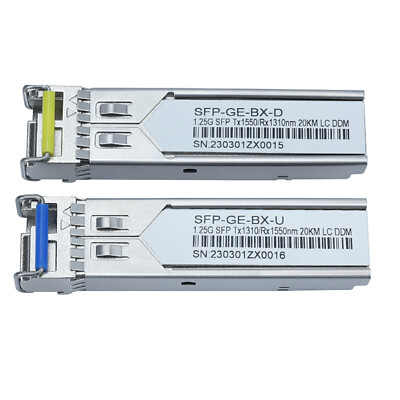 A Pair 10G Bidi SFP Transceiver, For Cisco SFP-10G-BXU-I Simplex LC 20~40KM