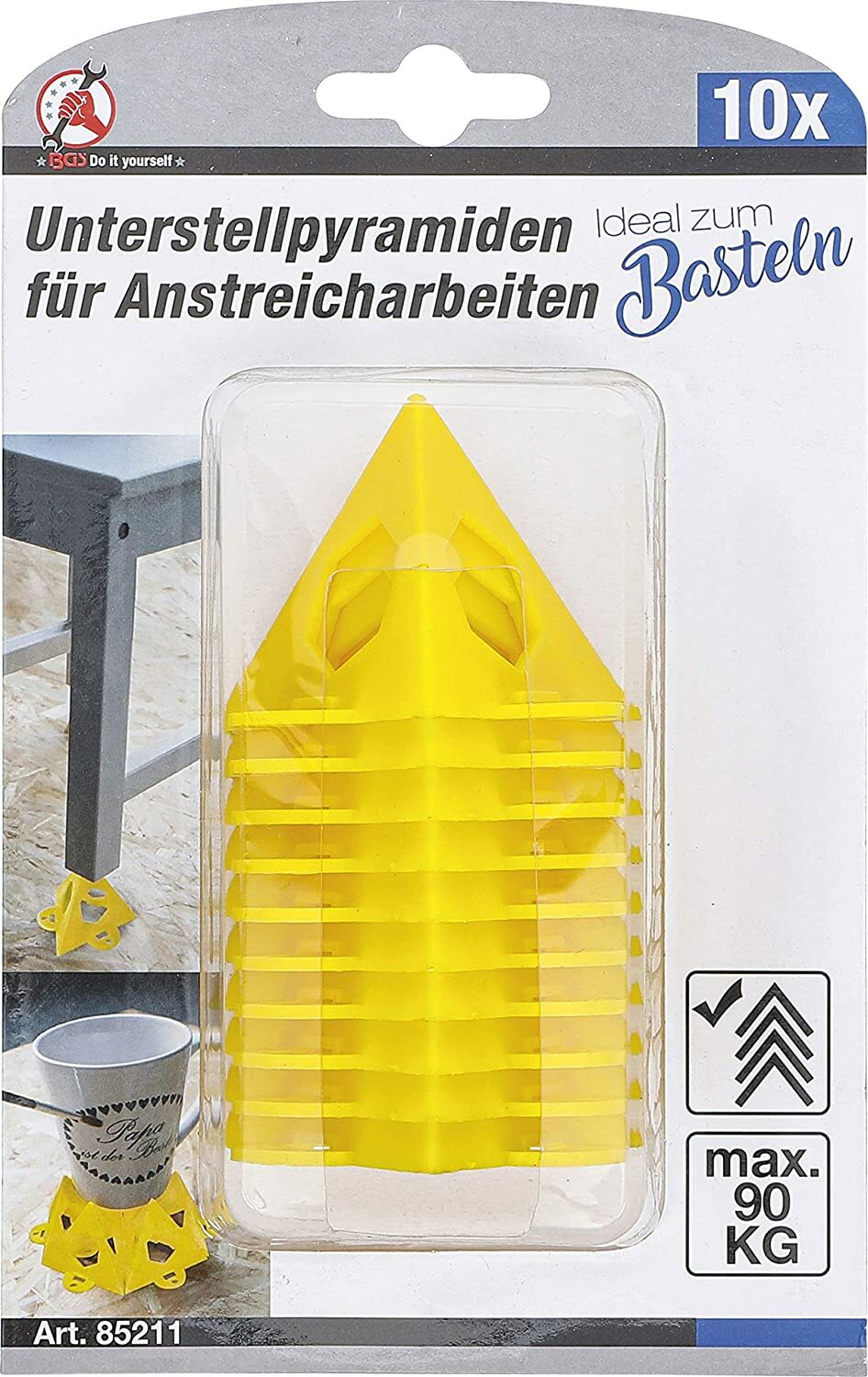 BGS Technic 10 x Painters Pyramids Work Support Non Stick Pyramids Points GS TUV
