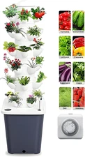 Vertical Hydroponic Tower Garden System - 6 Layer 30 Pods Hydroponic Grow Tower
