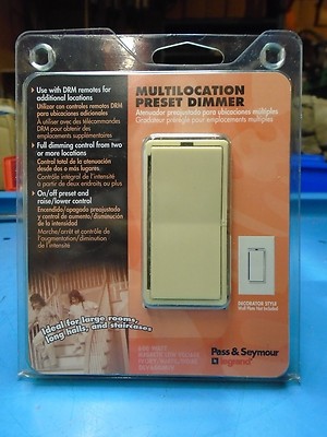 New, Free Ship, Legrand DLV600MIV, Multilocation Preset Dimmer Switch, Ivory