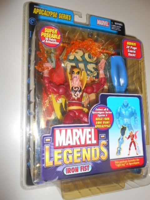 MARVEL LEGENDS IRON Fist Variant Red - Apocalypse Series - Neuf Sous Blister EUR 75,00 - FR