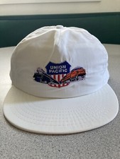 Vintage Union Pacific Rail Road Snap Back White Hat