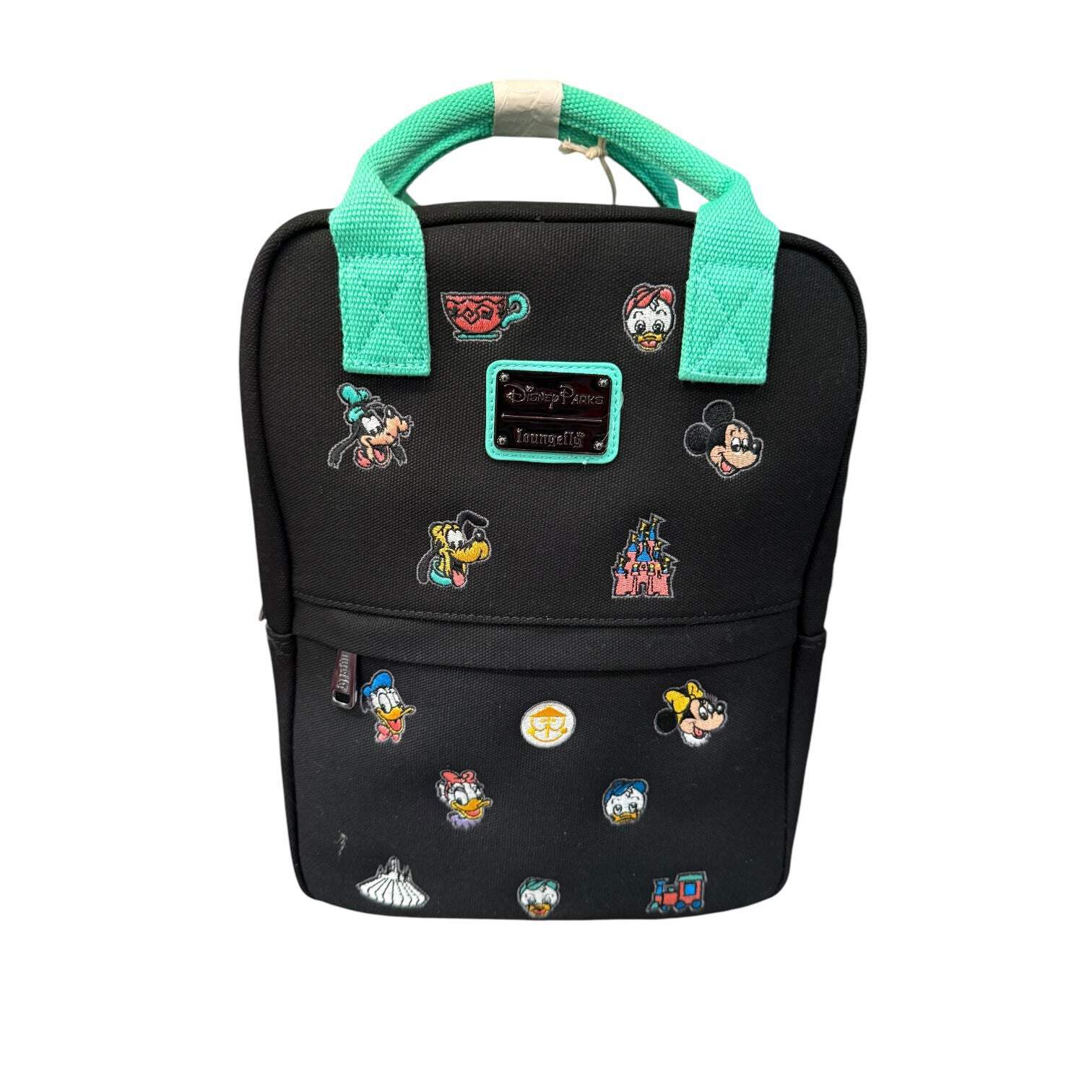 Disney 4 Parks Embroidered Loungefly Canvas Backpack Purse for Women