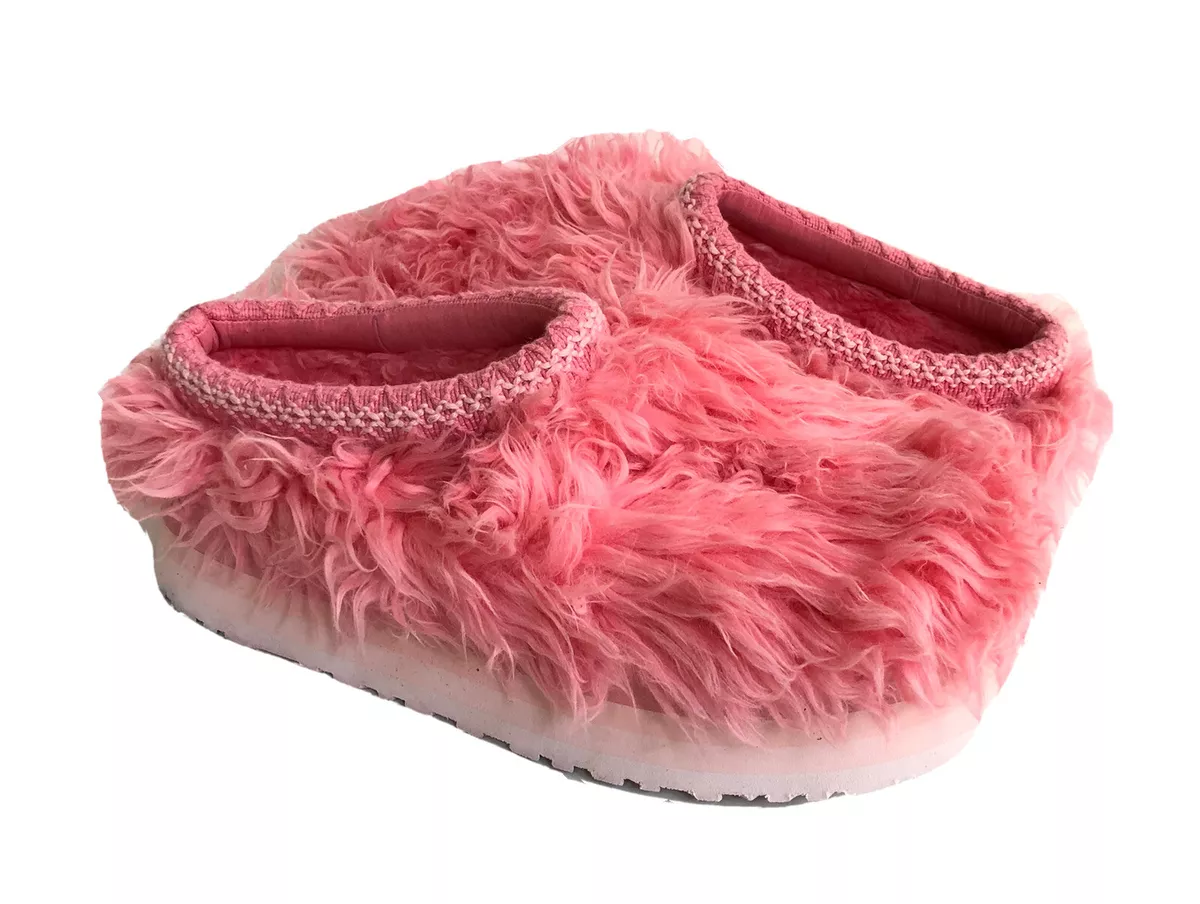 UGG Women's Fluff Momma Tasman Platform Slippers Pink Jasmine