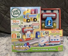 Leap Frog - Leap Builders 14 Pieces Age 2 Roads And Railways Vehicles New