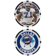 MARK TUINEI - COWBOYS SUPER BOWL XXVIII - POKER CHIP