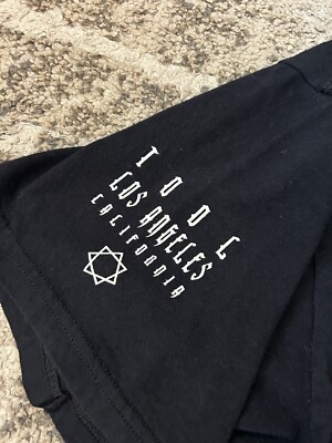 TOOL Band Concert Shirt Black Red Graphic DBL Sided Anvil Tag XL