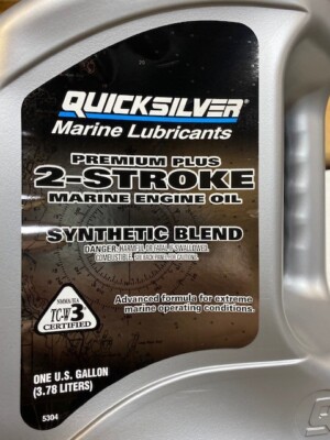 QuickSilver MarineTCW-3, 2-cycle Premium Plus 2-Cycle Outboard Oil, 1 Gallon