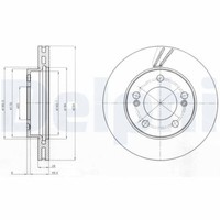 2X Delphi BG4206 Bremsscheibe FüR Daewoo Ssangyong