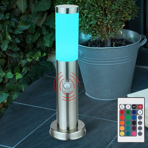 Stehlampe Pollerleuchte Wegelampe Säulenleuchte Fernbedienung dimmbar Sensor LED - Bild 4 von 12