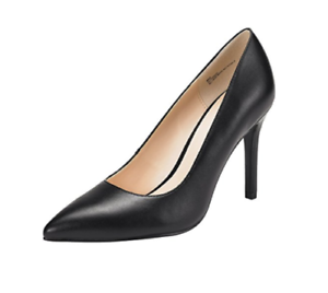 black heel pumps