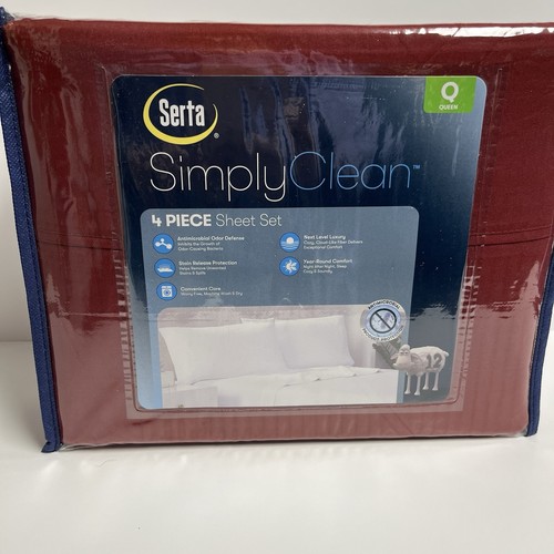Serta Simply Clean Bettwäsche – Hypoallergen, Schmutzabweisend & Weich, 4-teilig In Elfenbein