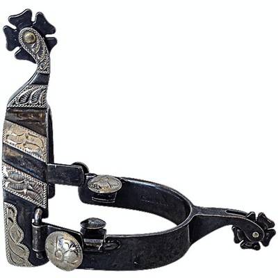 Classic Equine Cowboy Spurs Pair of 2 Right Side Straight Cloverleaf Spurs