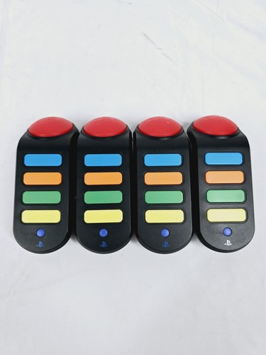 Buzz Wireless Buzzers Controllers PS3 x4 With Dongle And Bag - Great Condition - Picture 2 of 14
