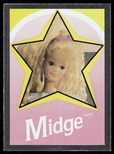 Midge Barbie 1992 Panini Sticker Card 3 NM 