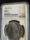 1883-CC Morgan Silver Dollar NGC MS62 Carson City $1 UNC BU CC Mint Key Date