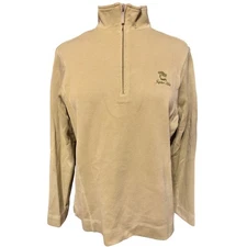 Cutter Buck Women's Size L Green Pima Cotton 1/4 Zip Pullover Jupiter Hills