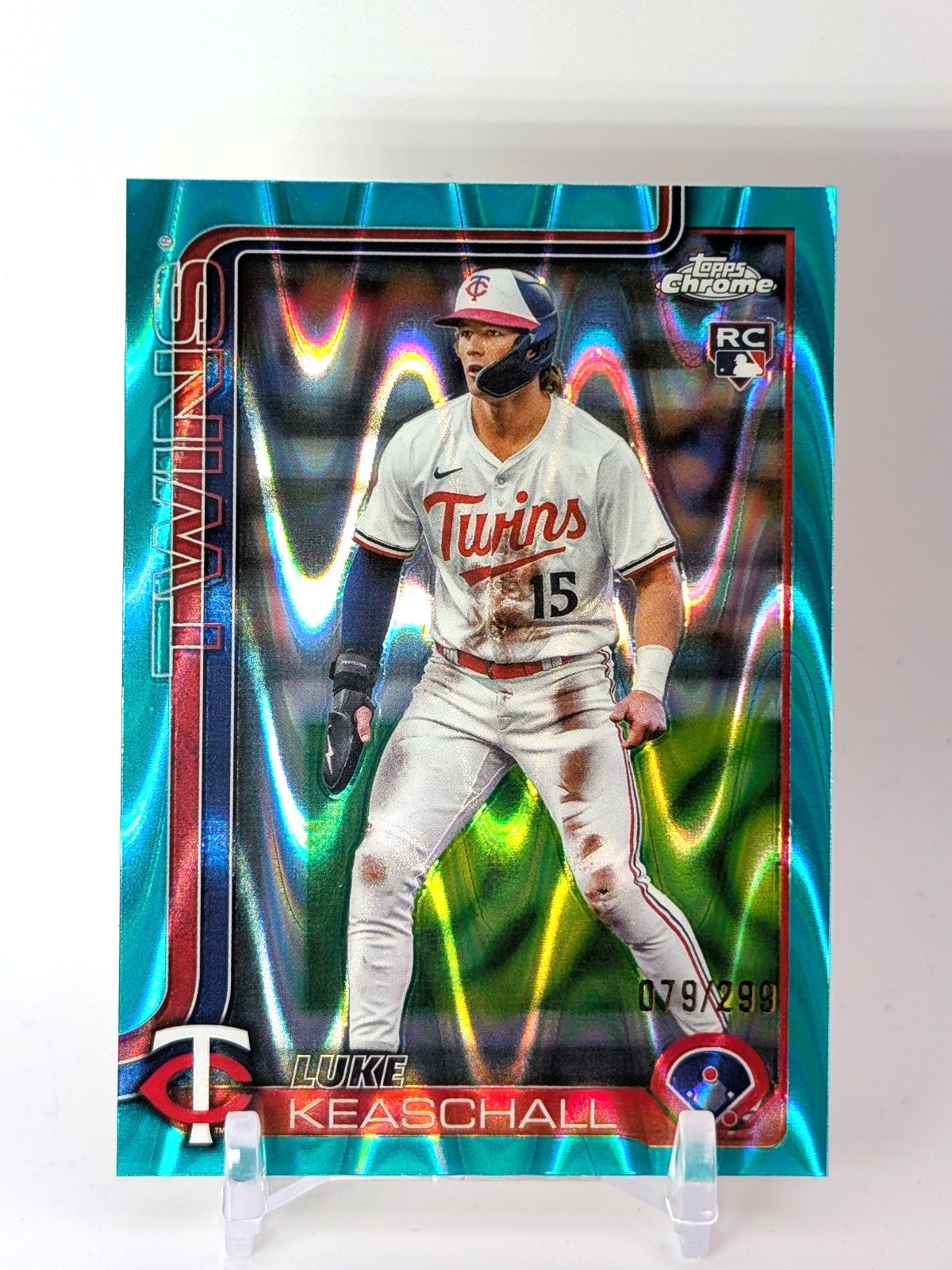 2025 Topps Chrome Update - Luke Keaschall #USC106 Teal Refractor /299 (RC)