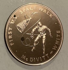 Gemini 4 1st U.S. Space Walk Coin Medal NASA Space