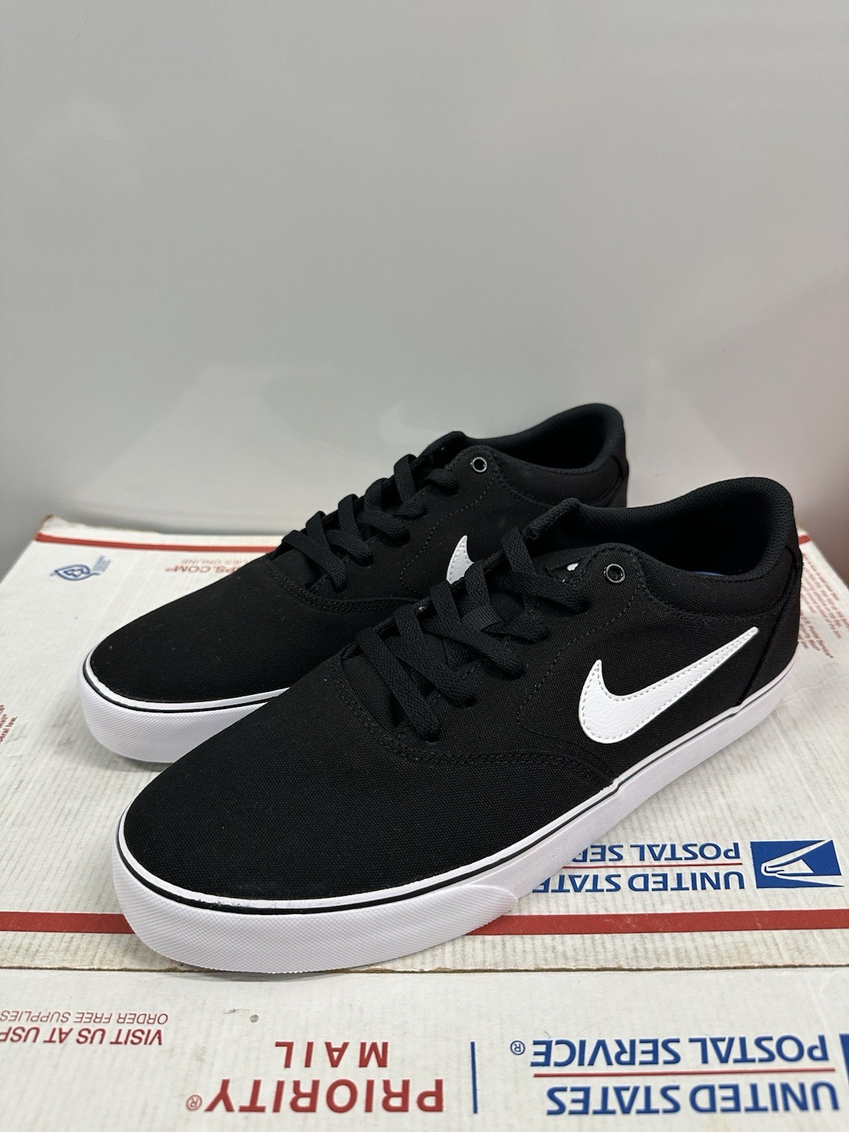 SAOLA Nike SB Chron 2 Canvas 'Black White' DM3494 001 taglia 12